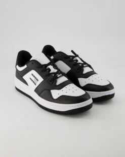 Tommy Hilfiger Jeans Basket Leather In Schwarz