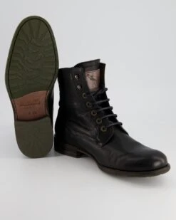 Floris Van Bommel Schnürboots In Schwarz -Tretter Verkäufe T 08010000152 pic12