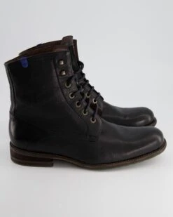 Floris Van Bommel Schnürboots In Schwarz -Tretter Verkäufe T 08010000152 pic2