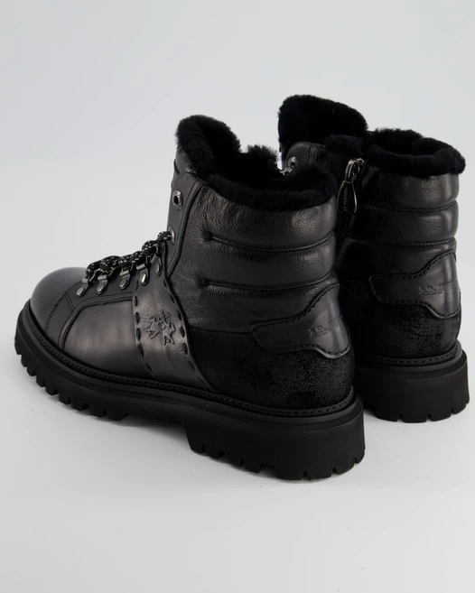 La Martina Schnürboot In Schwarz 5 La Martina Schnürboot In Schwarz – Bild 3