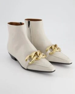 George Watts Stiefelette In Weiß