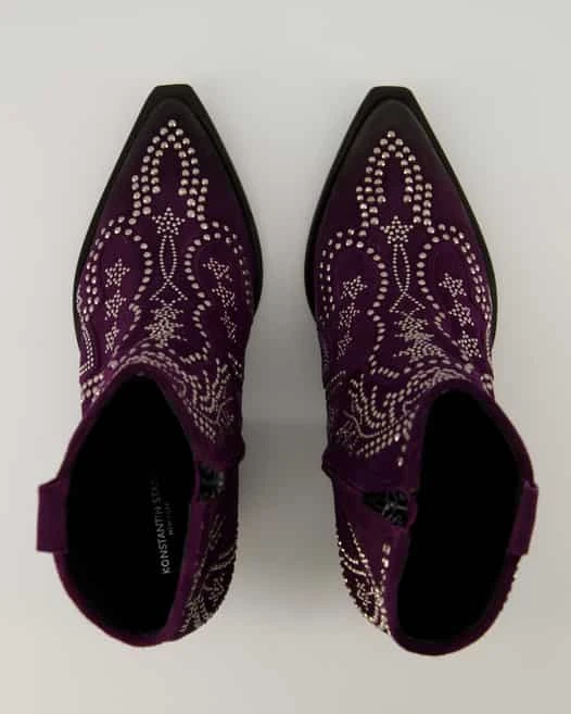 Konstantin Starke Stiefelette In Lila 6 Konstantin Starke Stiefelette In Lila – Bild 4