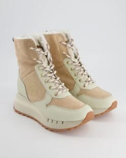 Blauer Stiefelette In Beige