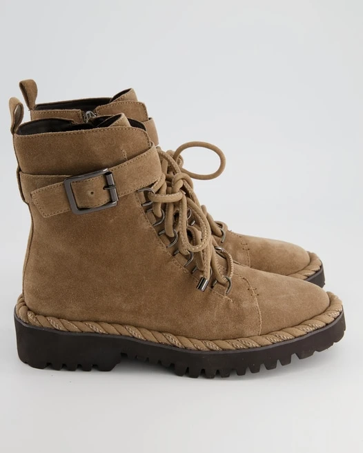 Zahira Schnürstiefelette In Braun 4 Zahira Schnürstiefelette In Braun – Bild 2